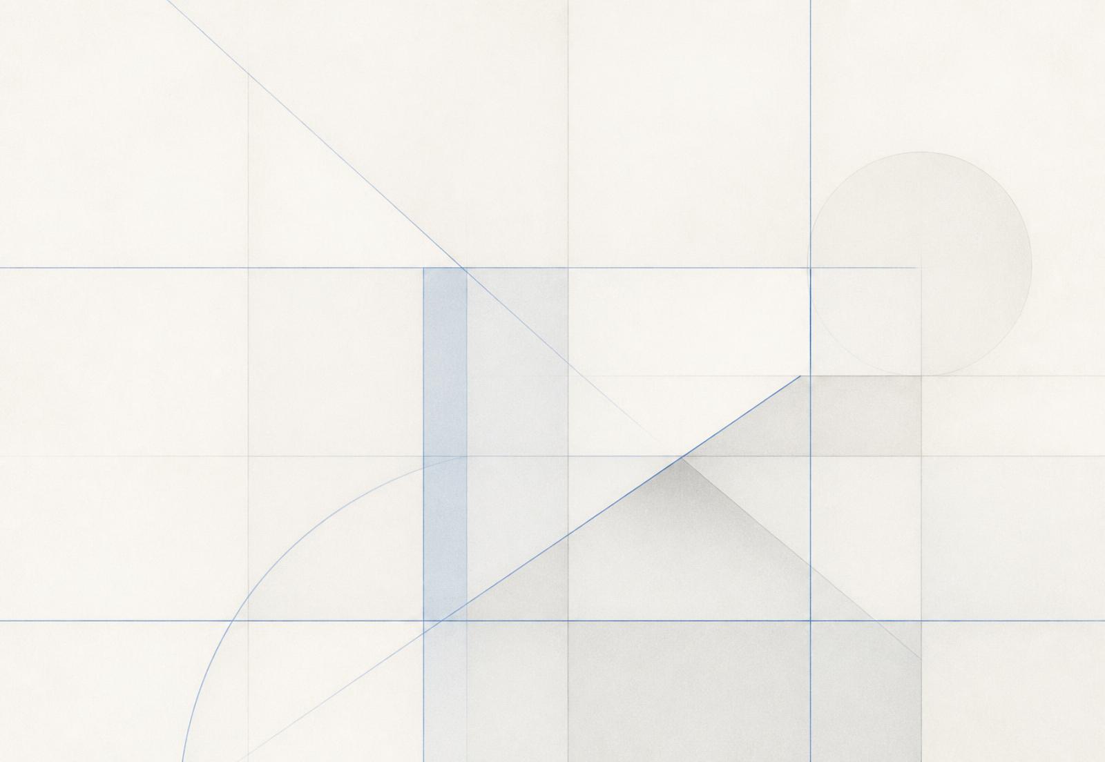 Abstract light grid artwork